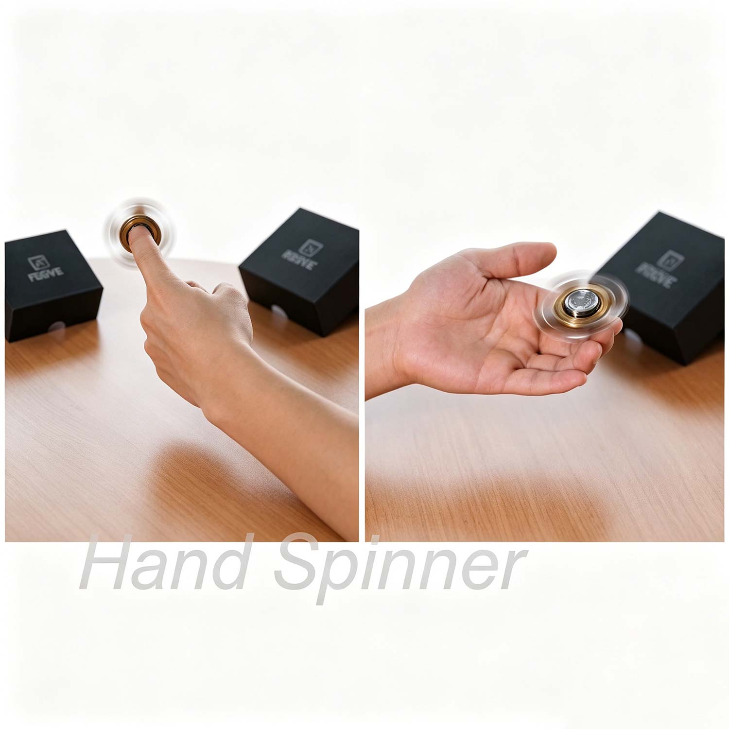 (Default Hong Kong Dollar) Fegve Feitian Air Copper Stainless Steel Combination Fingertip Gyroscope Adult Decompression EDC Toy - Image 9