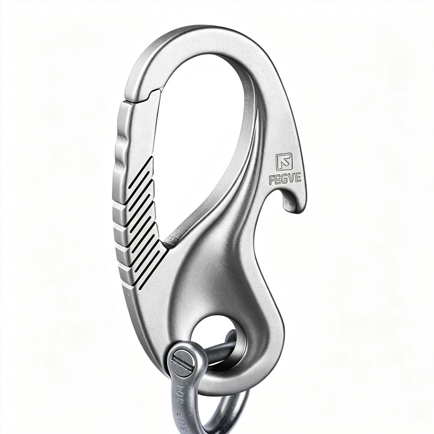 (Default Hong Kong Dollar) Fegve titanium alloy car keychain/titanium pole