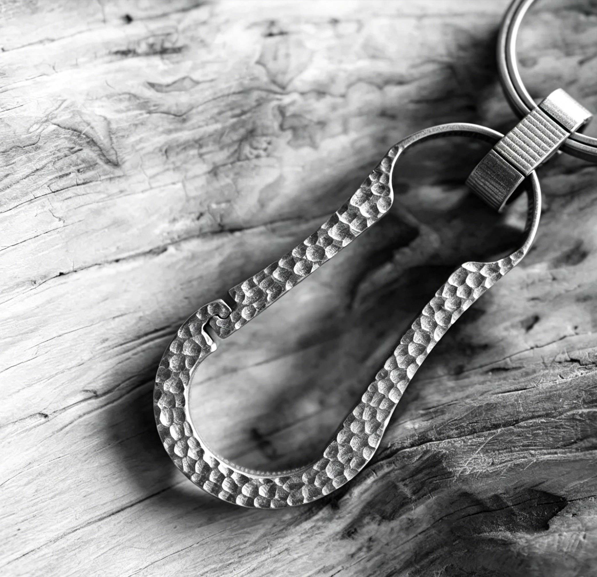 (Default Hong Kong Dollar) FEGVE Titanium Alloy Automotive Integrated Keychain TI007- Titanium U Stone Wash Original Color - Image 10