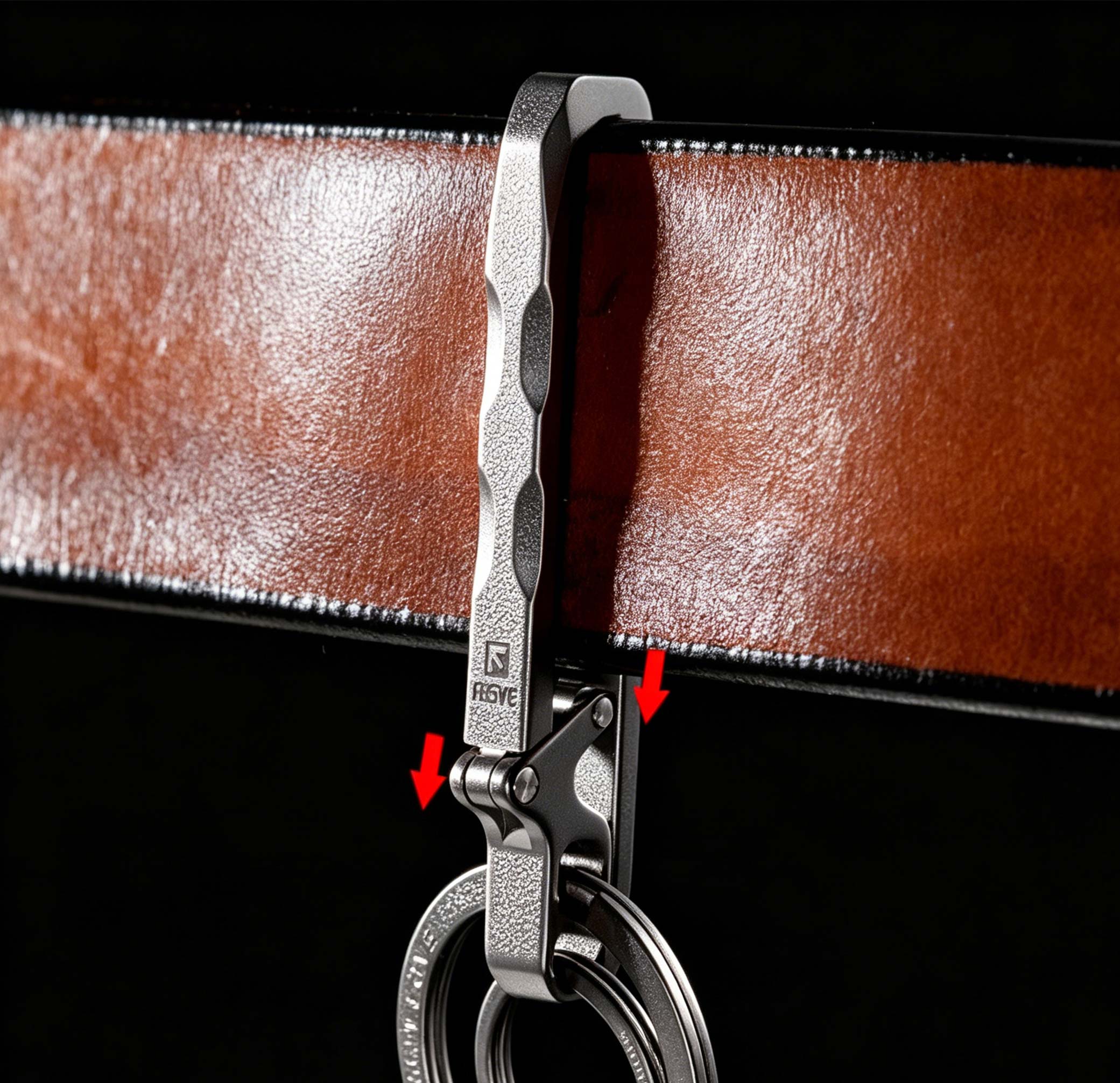 (Default Hong Kong Dollar) Quick detachable titanium alloy keychain/waist hanging sports pants keychain Ti097 - Image 8