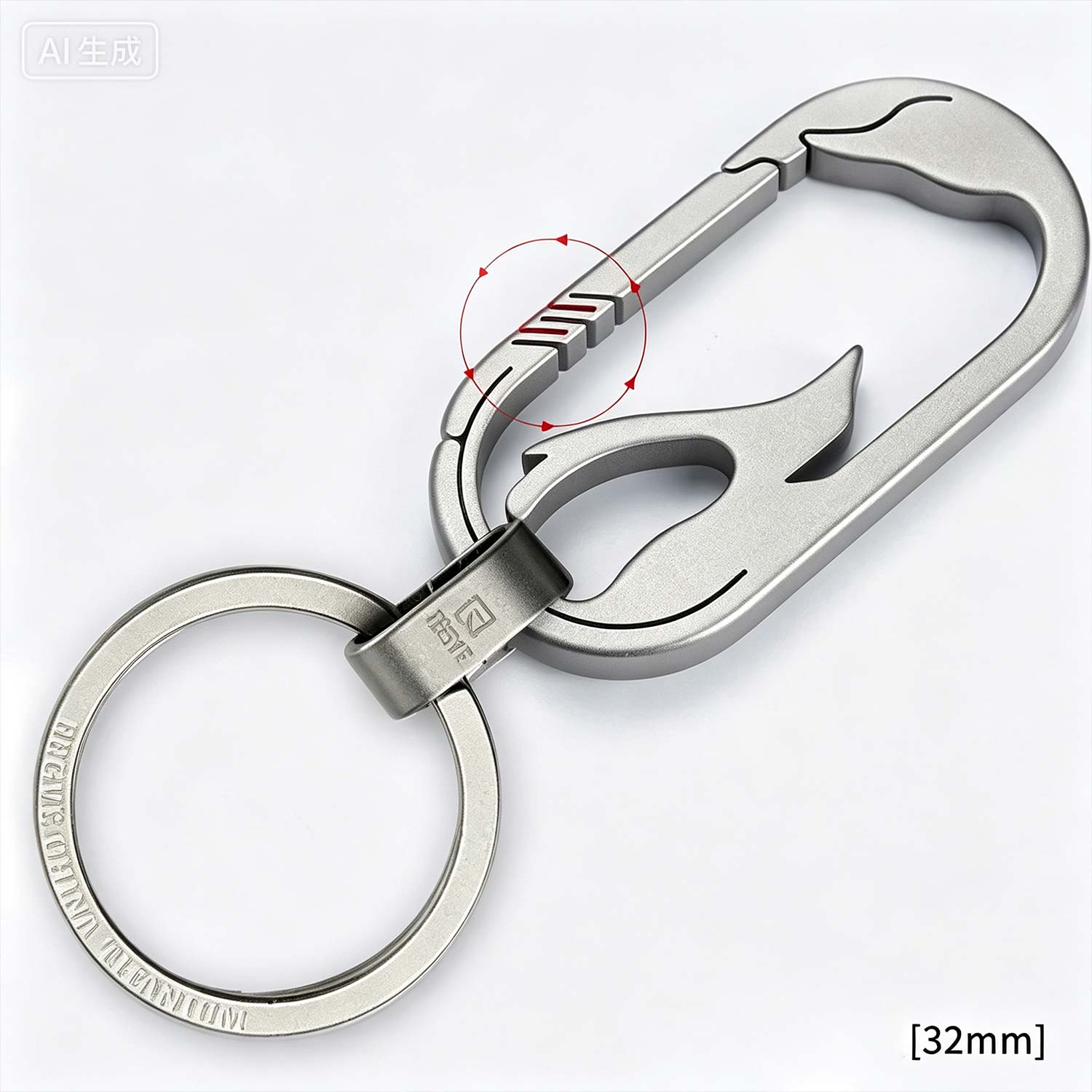 (Default Hong Kong Dollar) FEGVE Keychain Titanium Alloy EDC/TI020 Penguin Matte - Image 4