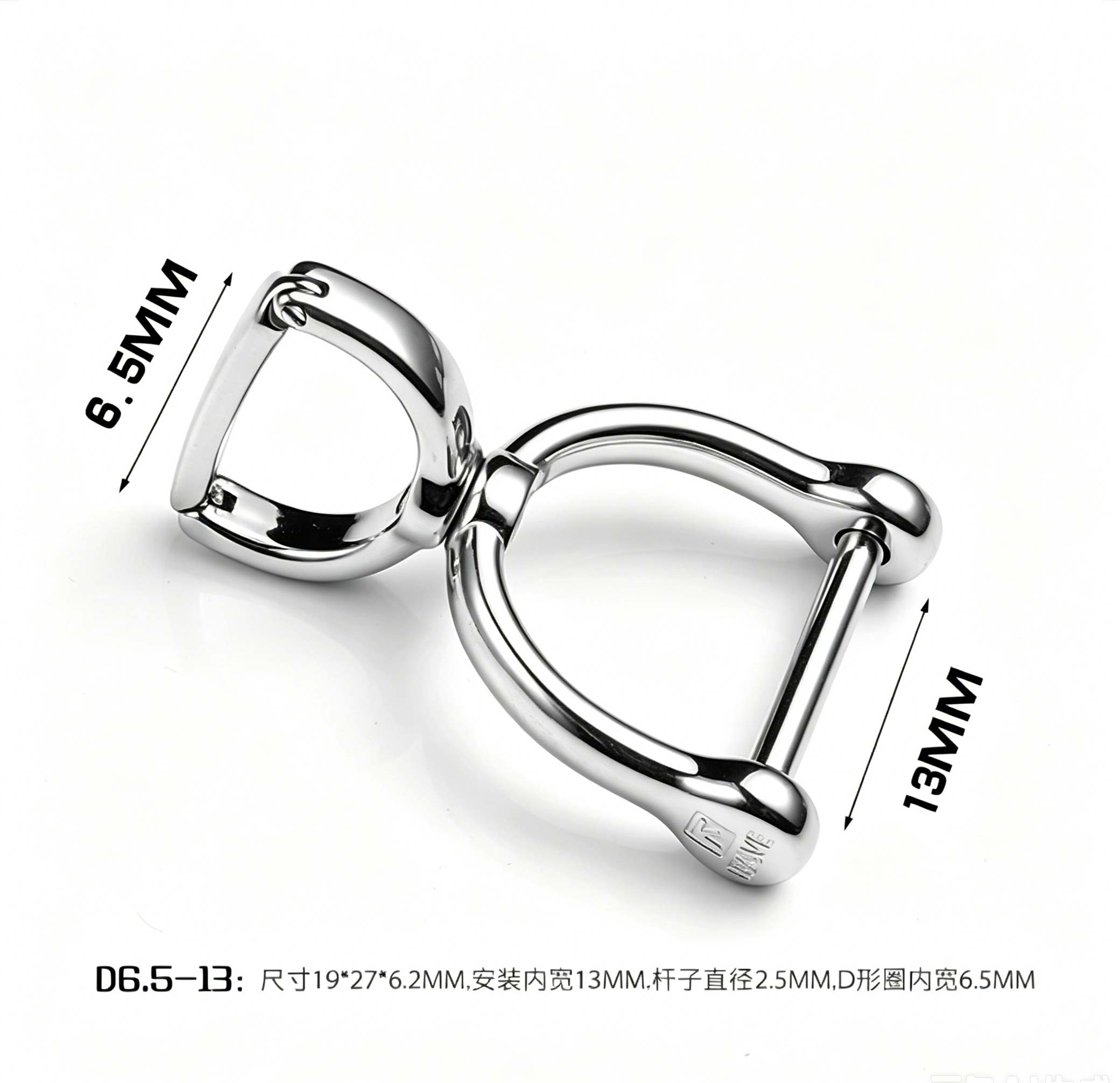 (Default Hong Kong Dollar) FEGVE stainless steel rotating horseshoe buckle/accessory buckle - Image 11