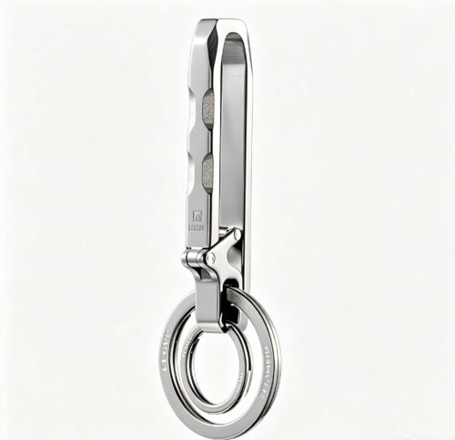 (Default Hong Kong Dollar) Quick detachable titanium alloy keychain/waist hanging sports pants keychain Ti097