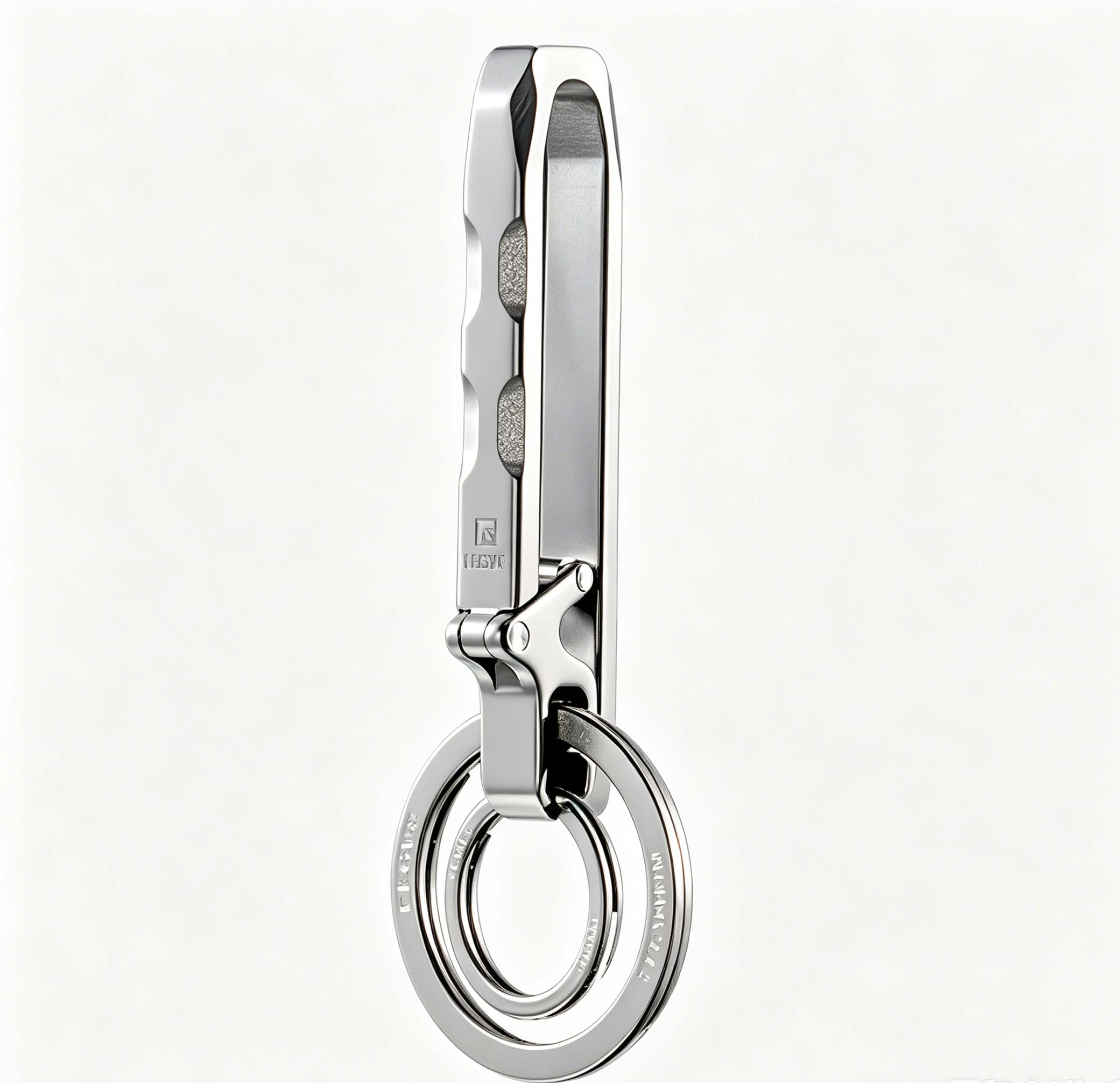 (Default Hong Kong Dollar) Quick detachable titanium alloy keychain/waist hanging sports pants keychain Ti097
