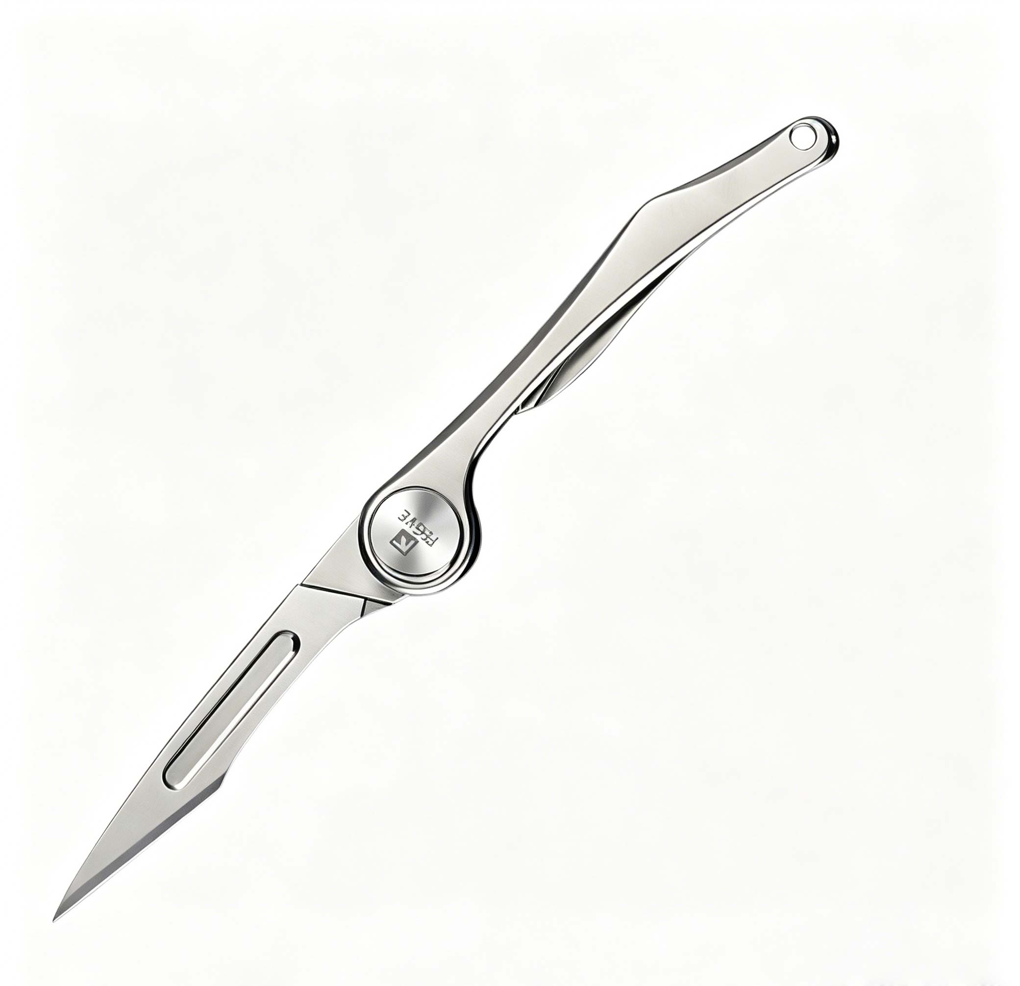 (Default Hong Kong Dollar) FEGVE Feather Art Knife EDC Titanium Alloy Small/Sharp Mini Unpacking Knife