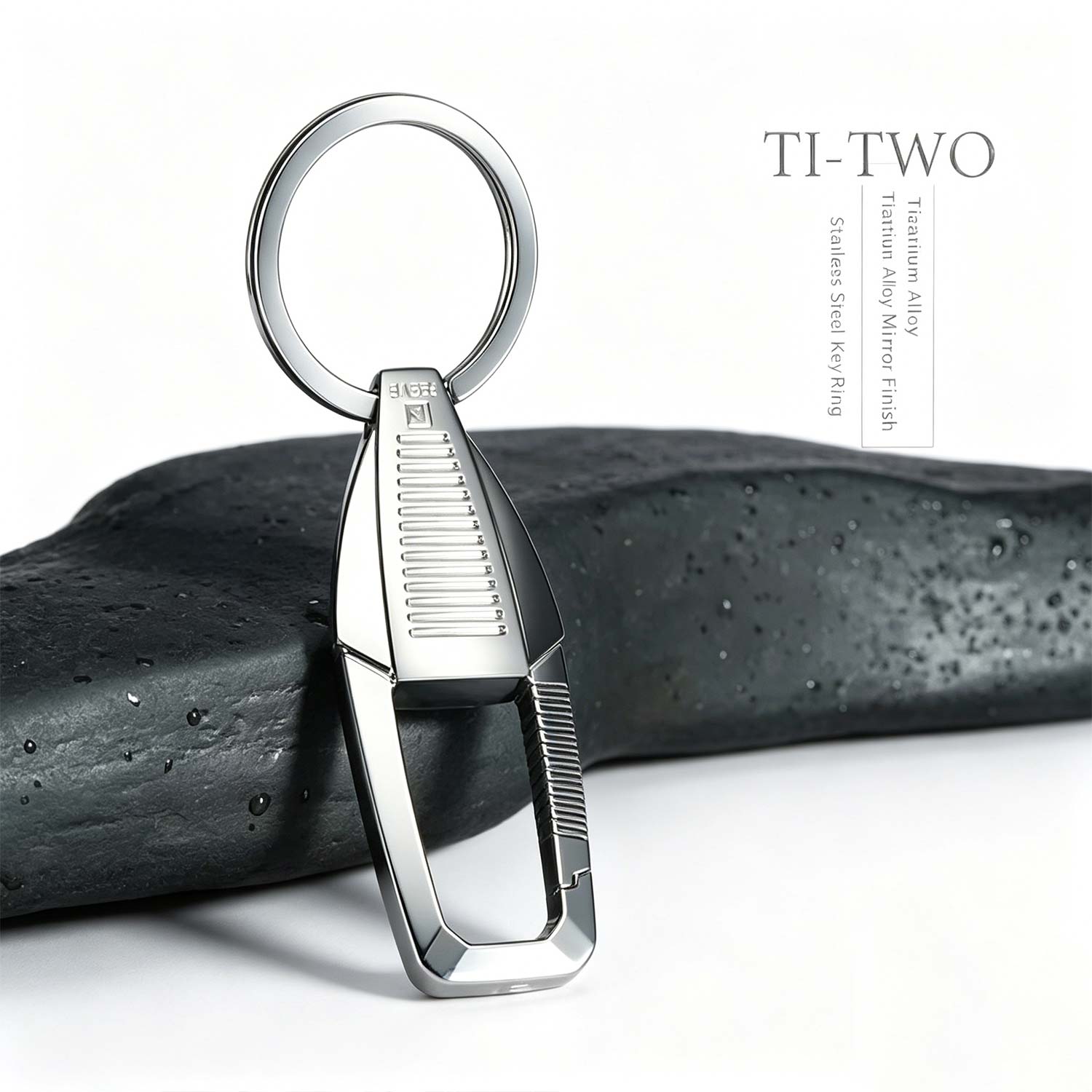 (Default Hong Kong Dollar) FEGVE Titanium Alloy Keychain FG-TI-002 Mirror - Image 3