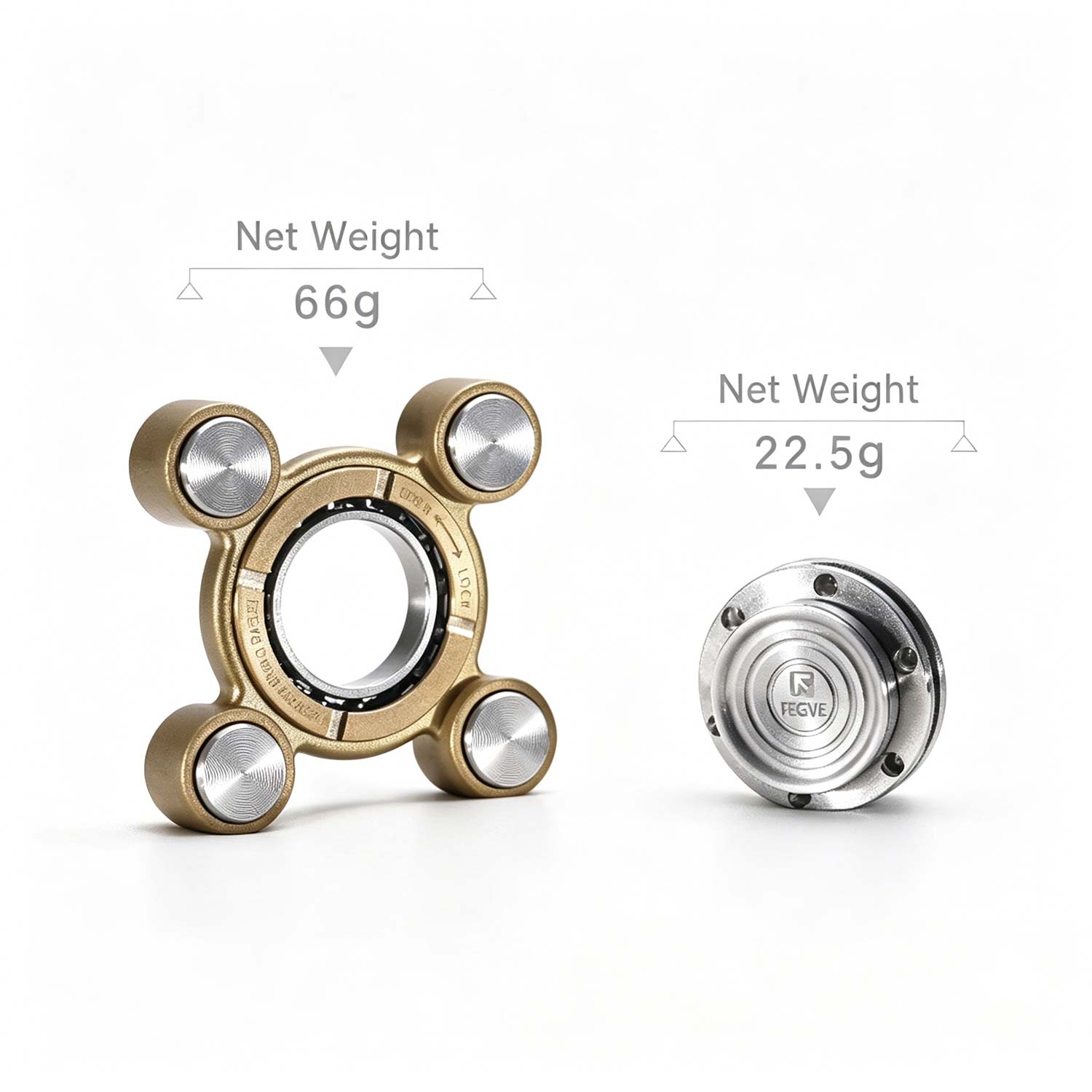 (Default Hong Kong Dollar) Fegve Feitian Air Copper Stainless Steel Combination Fingertip Gyroscope Adult Decompression EDC Toy - Image 7