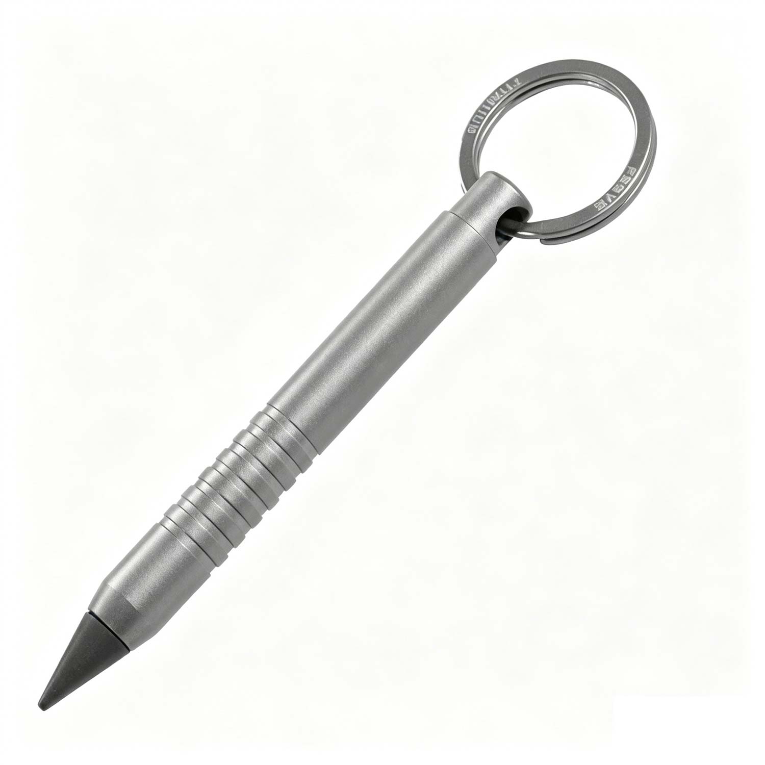 (Default Hong Kong Dollar) Fegve's new EDC titanium alloy eternal carbon pen/pencil E341b threaded small titanium pen/frosted