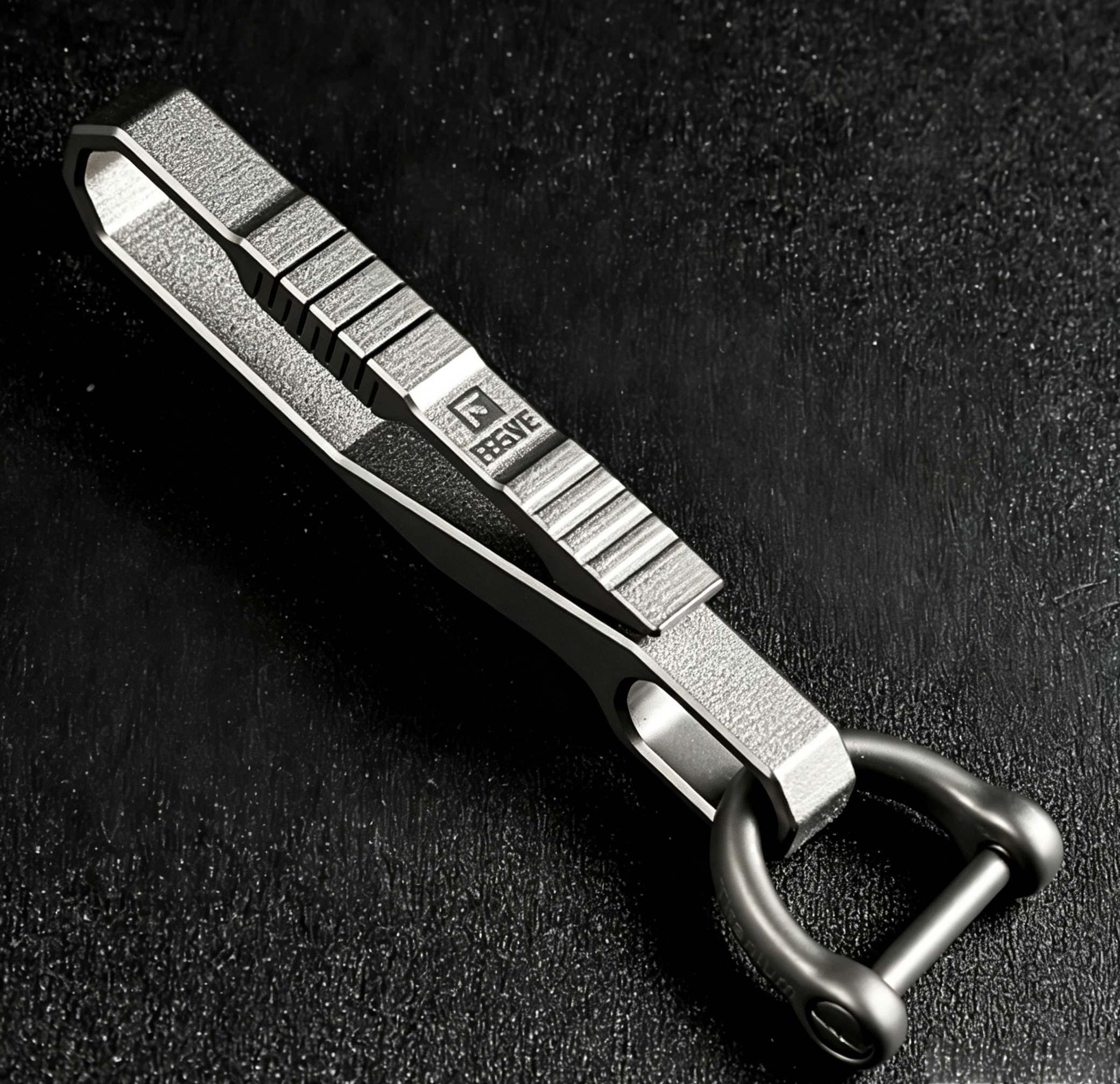 (Default Hong Kong Dollar) Fegve titanium alloy multifunctional belt keychain Ti-080 Titanium Speed - Image 7