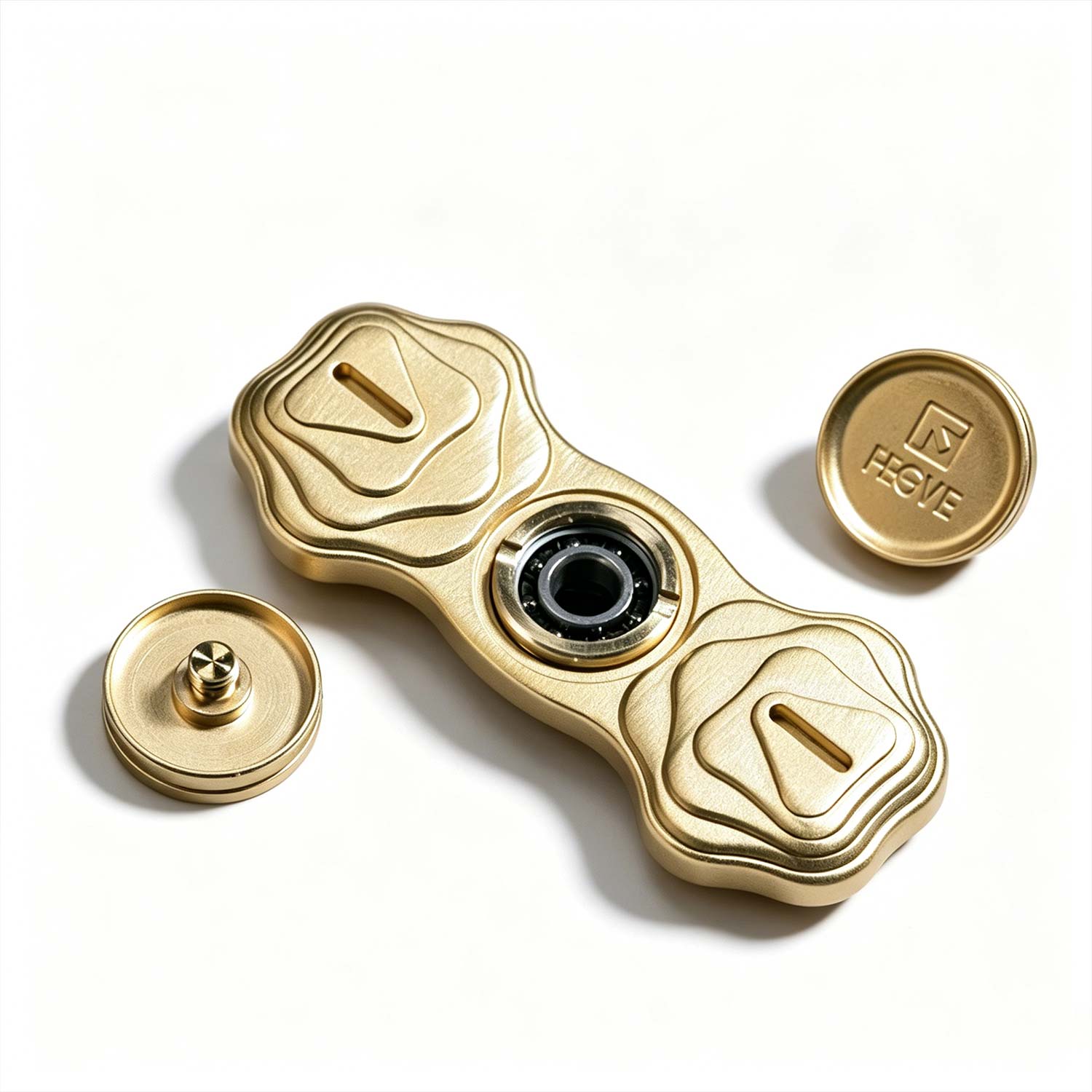 (Default Hong Kong Dollar) FEGVE Bath Fire Phoenix Chicken Year Commemorative Edition Titanium Alloy Relief Pattern Fingertip Gyroscope