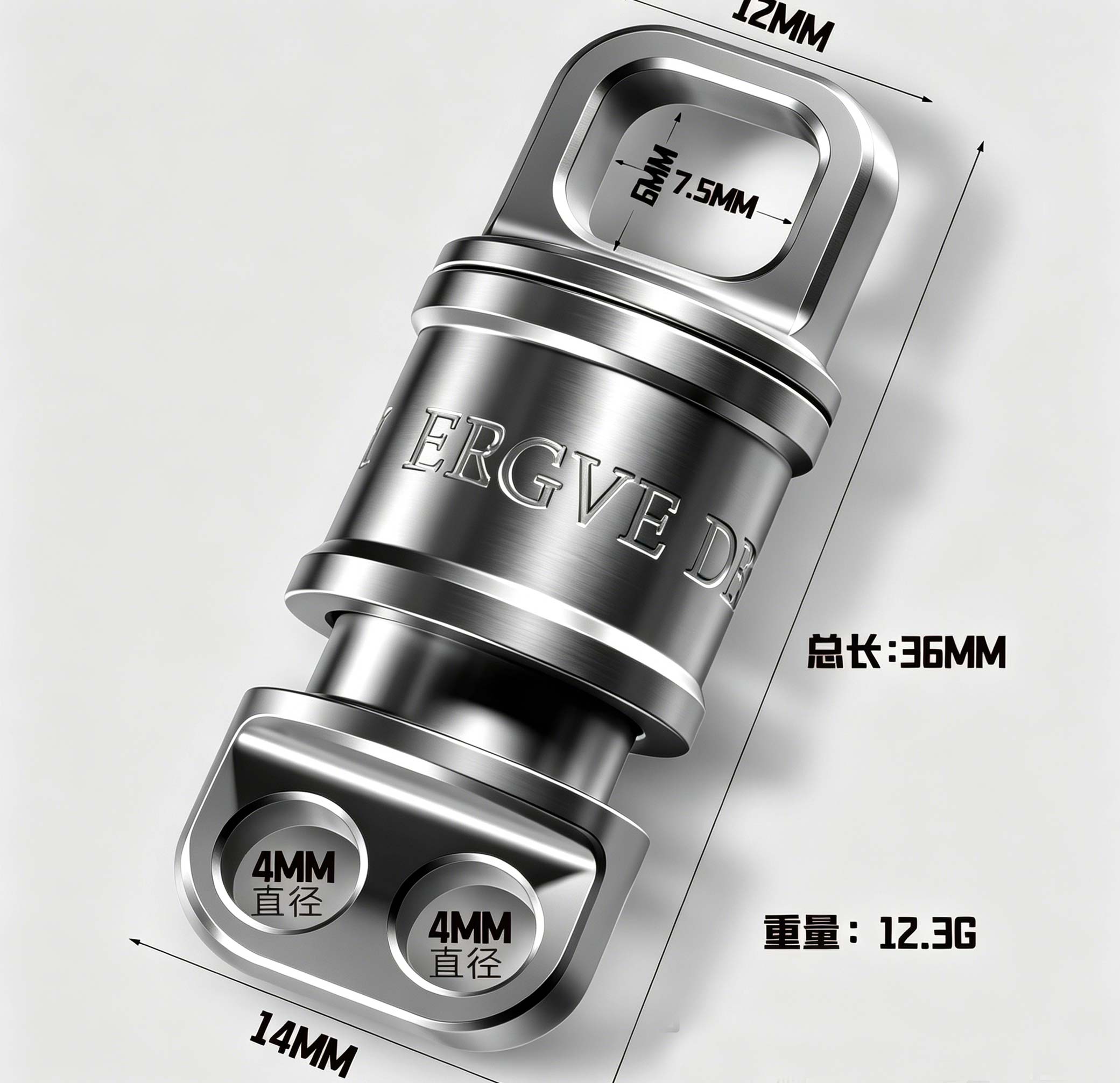 (Default Hong Kong Dollar) Fegve quick release titanium alloy keychain/hook connection lock - Image 6