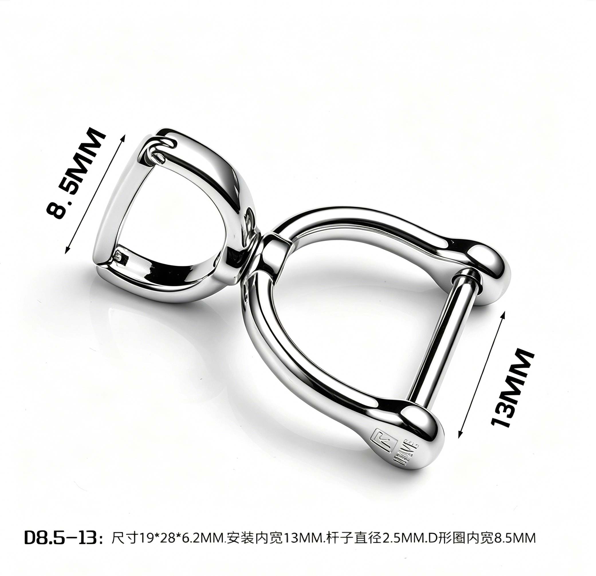 (Default Hong Kong Dollar) FEGVE stainless steel rotating horseshoe buckle/accessory buckle - Image 9