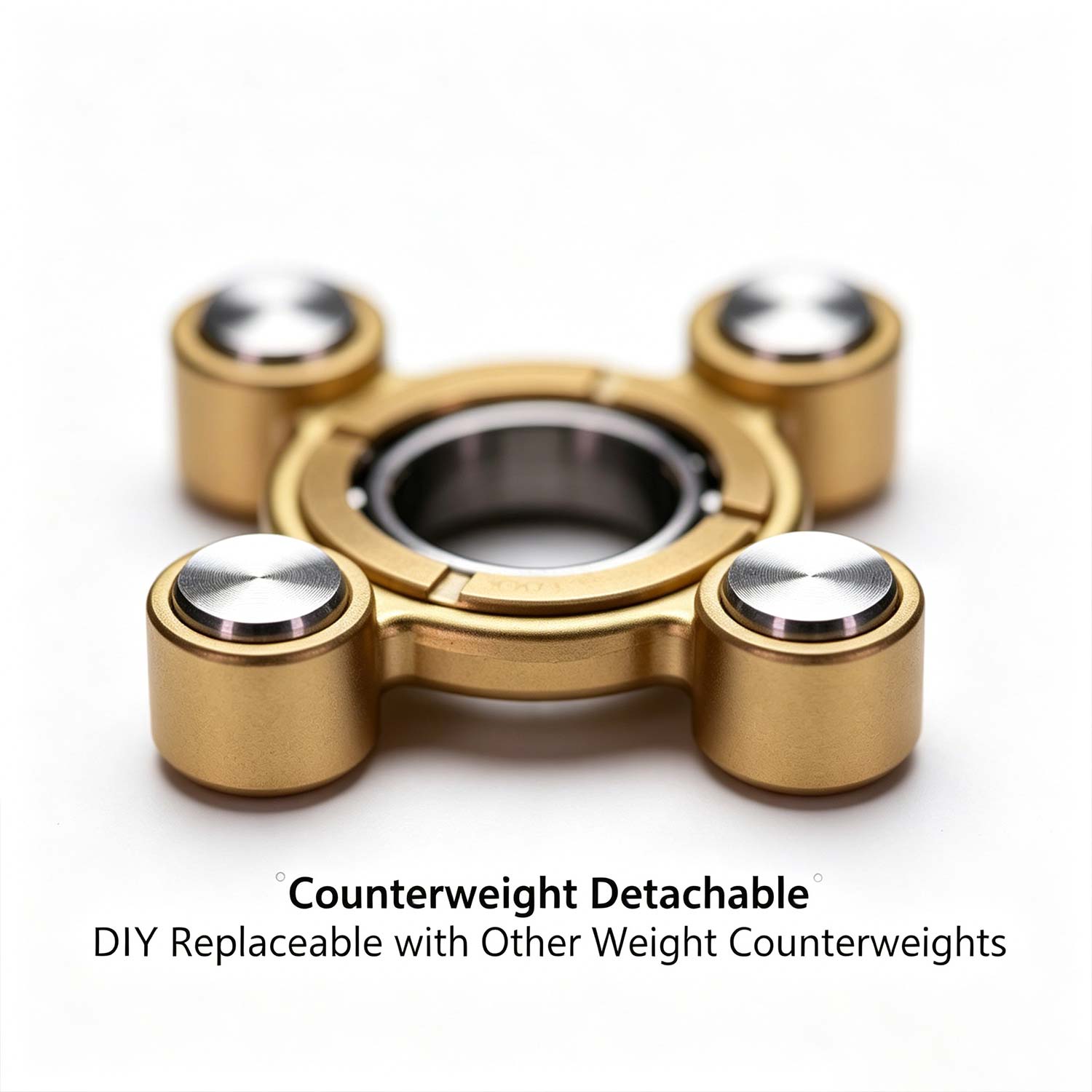 (Default Hong Kong Dollar) Fegve Feitian Air Copper Stainless Steel Combination Fingertip Gyroscope Adult Decompression EDC Toy - Image 5