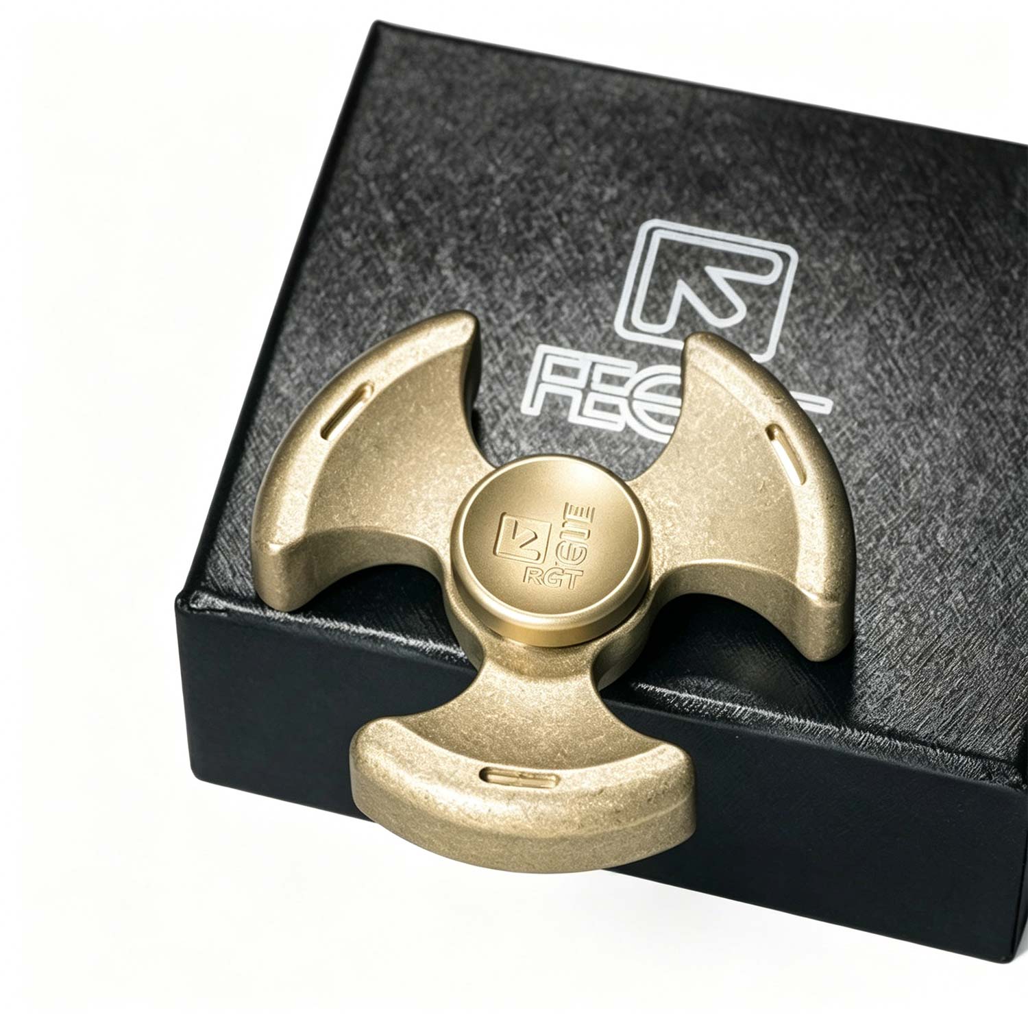 (Default Hong Kong Dollar) FEGVE Bath Fire Phoenix Chicken Year Commemorative Edition Titanium Alloy Relief Pattern Fingertip Gyroscope Three leaf stone copper washing - Image 9
