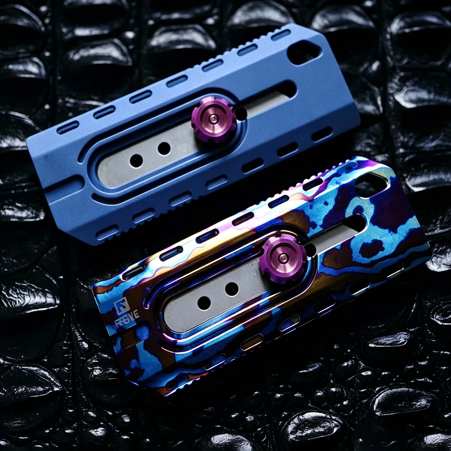 (Default Hong Kong Dollar) FEGVE New Color Titanium Alloy Paper Cutting Knife EDC - Image 5
