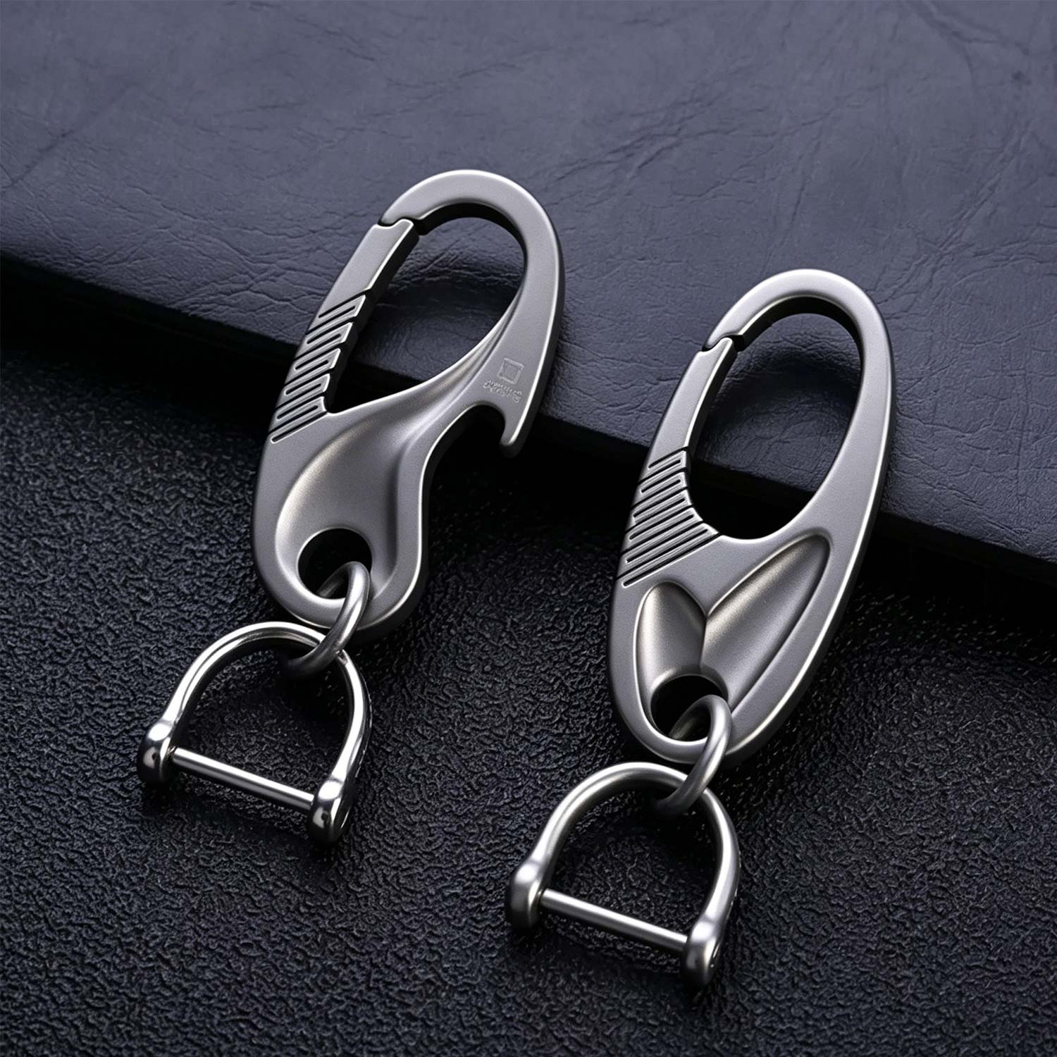 (Default Hong Kong Dollar) Fegve titanium alloy car keychain/titanium pole - Image 3