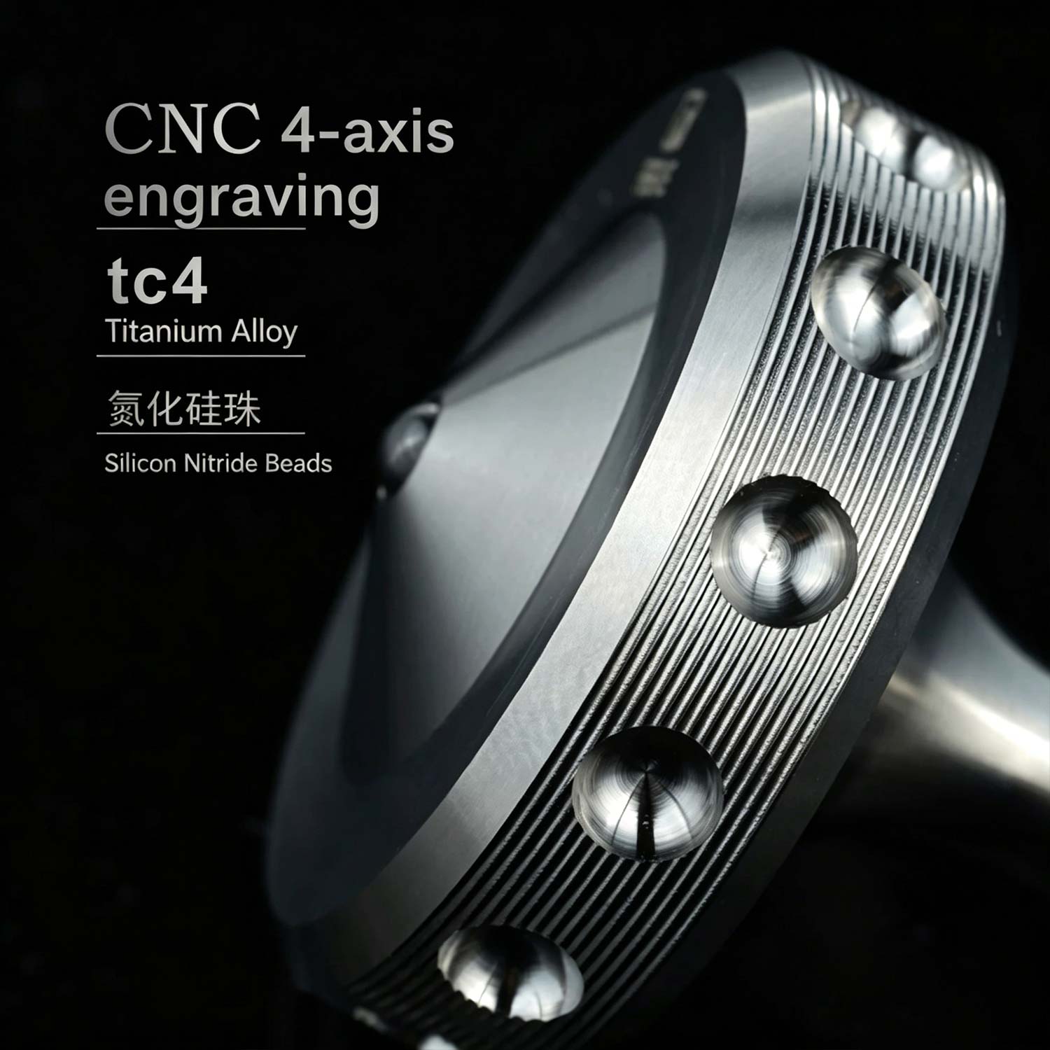 (Default Hong Kong Dollar) FEGVE Centering 2-Hand Twisted Titanium Finger Gyro Alloy Stress Relief Stainless Steel Gyro Adult Toy (TI) - Image 2