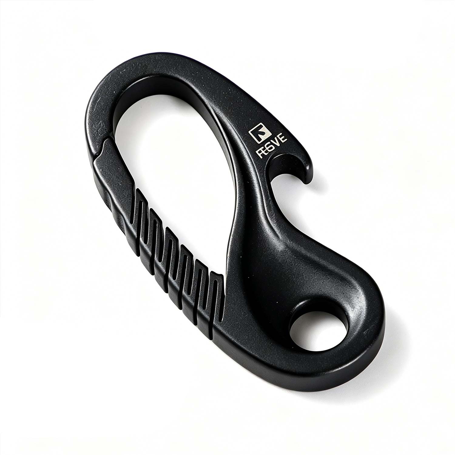 (Default Hong Kong Dollar) Fegve titanium alloy car keychain/ Black titanium electrode body