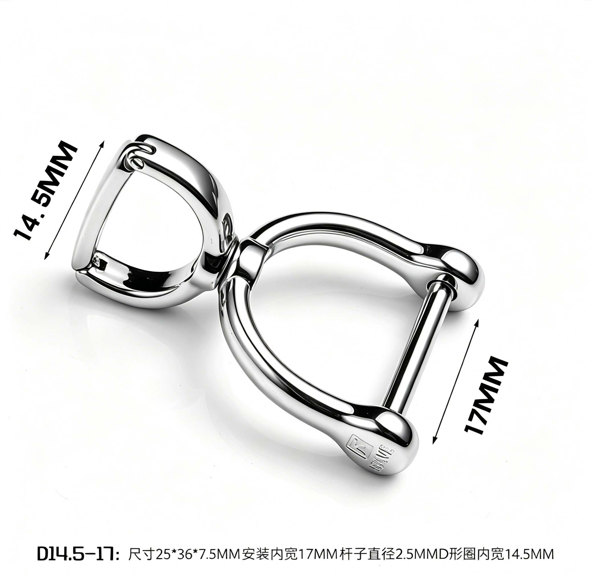 (Default Hong Kong Dollar) FEGVE stainless steel rotating horseshoe buckle/accessory buckle - Image 7