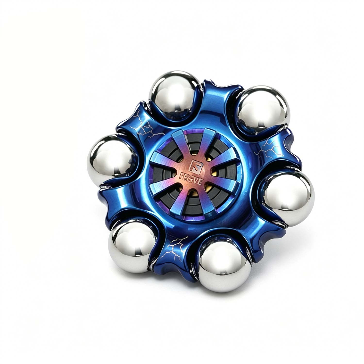 (Default Hong Kong Dollar) FEGVE Reunion Titanium Alloy Fingertip Gyroscope Pressure Reducing EDC