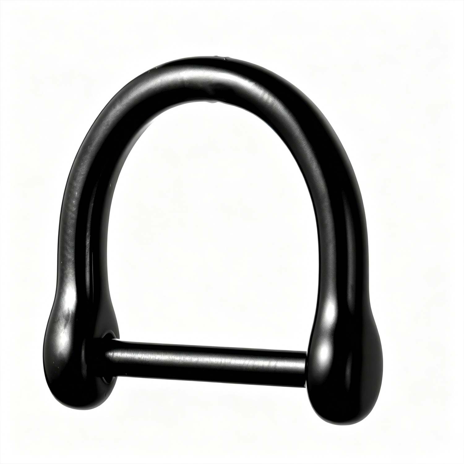(Default Hong Kong Dollar) FEGVE Titanium Alloy Horseshoe Buckle Black Titanium shiny black horseshoe buckle Inner diameter 21MM - Image 7
