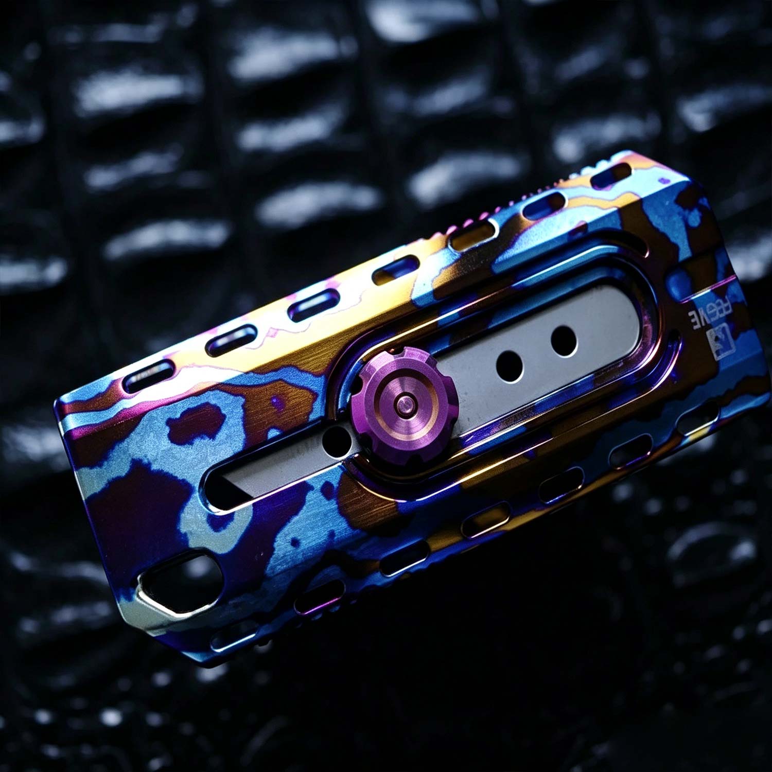 (Default Hong Kong Dollar) FEGVE New Color Titanium Alloy Paper Cutting Knife EDC - Image 4