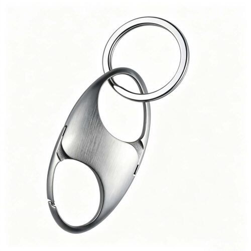 (Default Hong Kong Dollar) Fegve Creative 304 Stainless Steel Keychain S312 stainless steel wire drawing