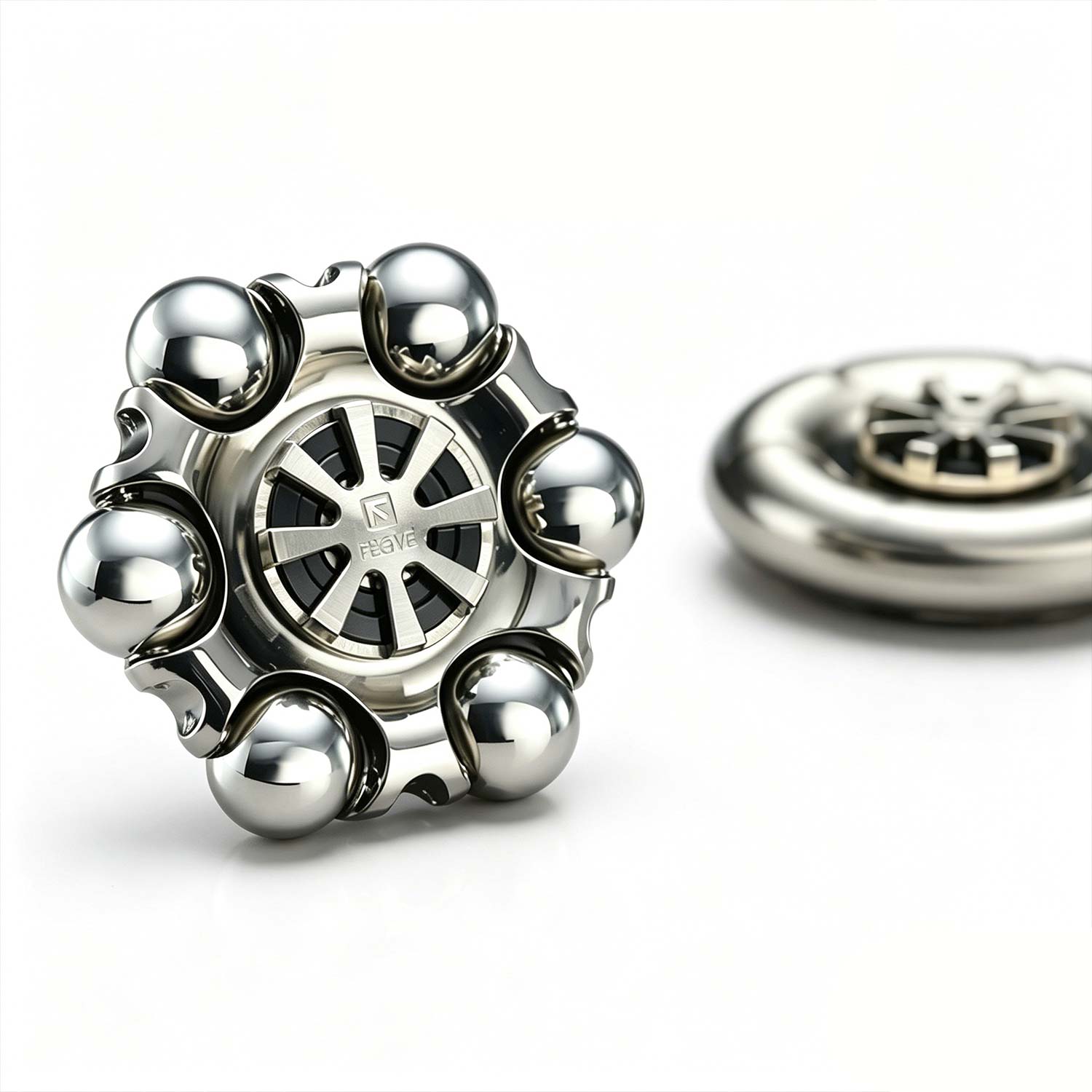(Default Hong Kong Dollar) FEGVE Reunion Titanium Alloy Fingertip Gyroscope Pressure Reducing EDC (Frosty Reunion) - Image 2