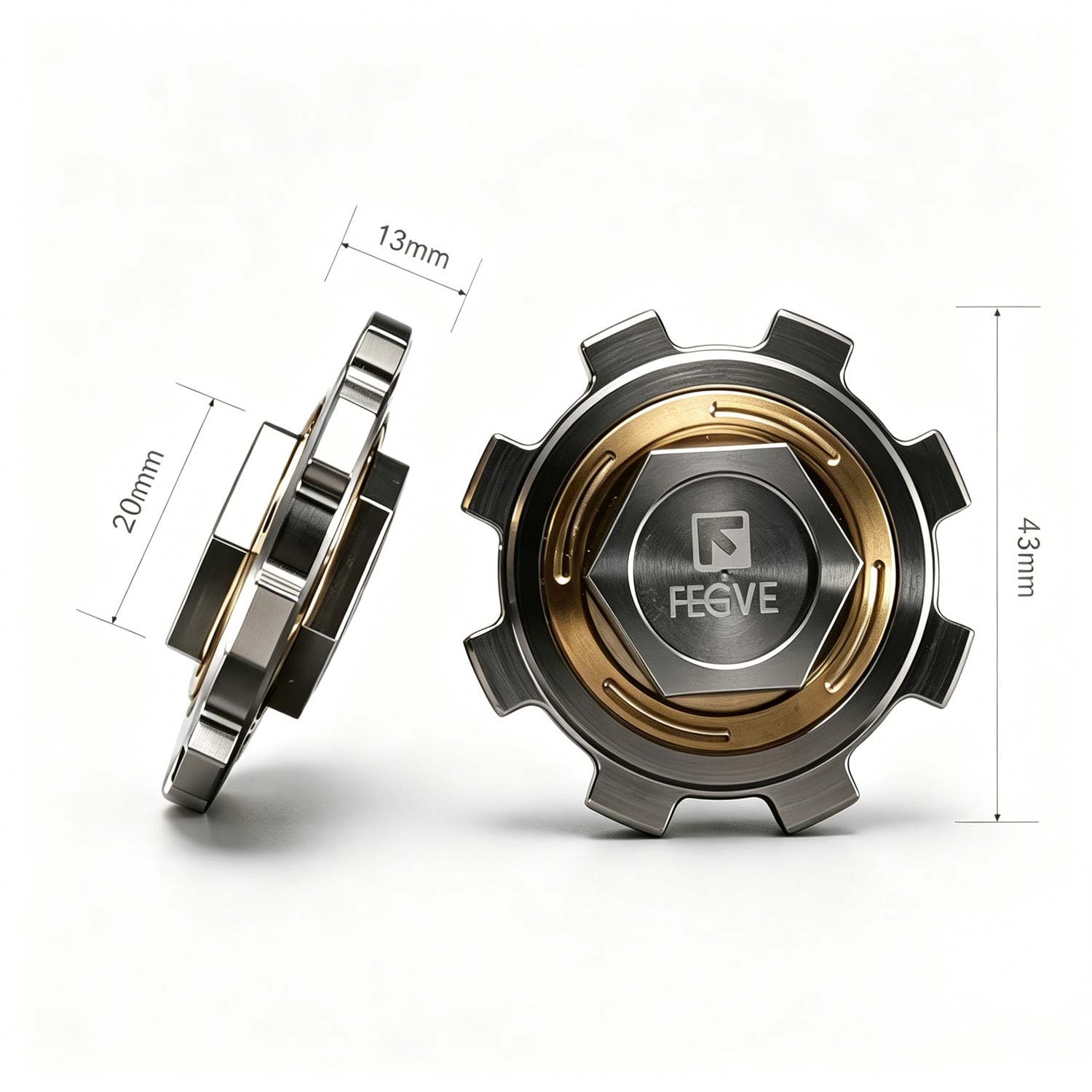 (Default Hong Kong Dollar) FEGVE Rotating Titanium Alloy Copper Stainless Steel Fingertip Gyroscope Reincarnation fingertip gyroscope - Image 3