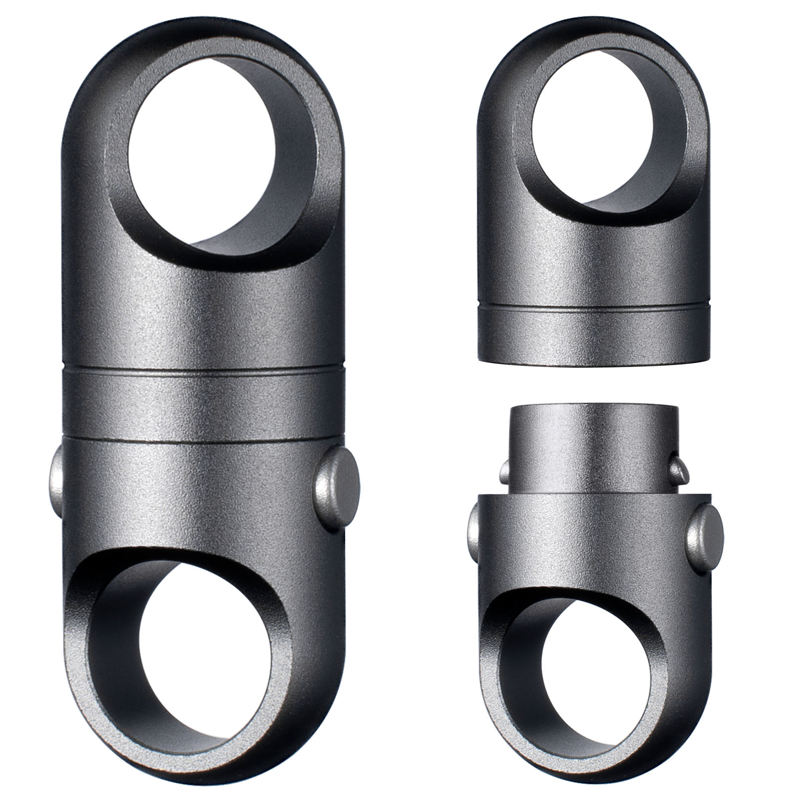 FEGVE new titanium alloy magnetic quick release keychain( gray) - Image 2