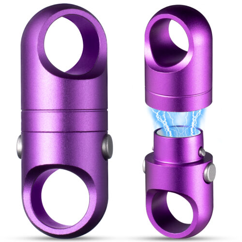 FEGVE new titanium alloy magnetic quick release keychain (purple)