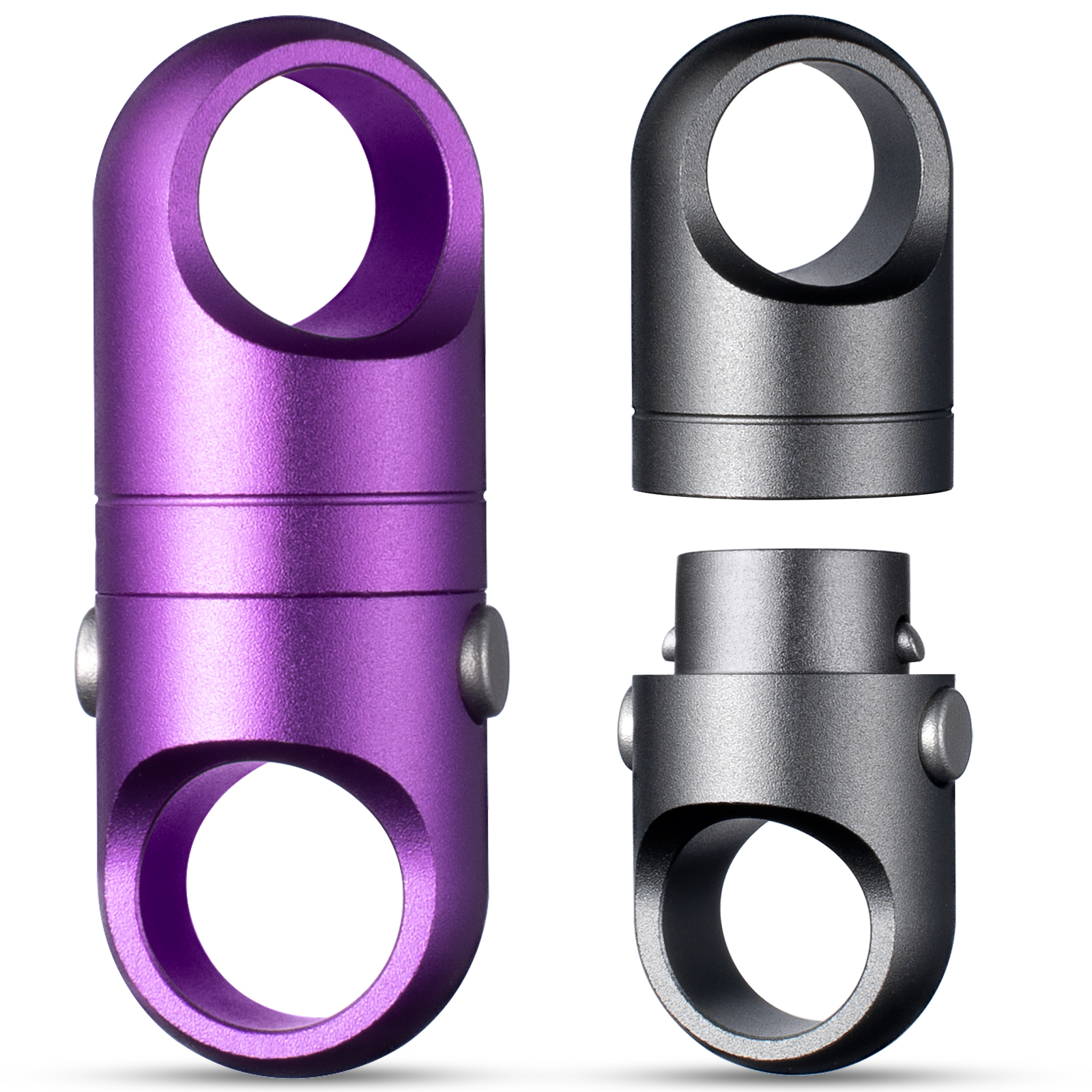 FEGVE new titanium alloy magnetic quick release keychain (purple) - Image 3